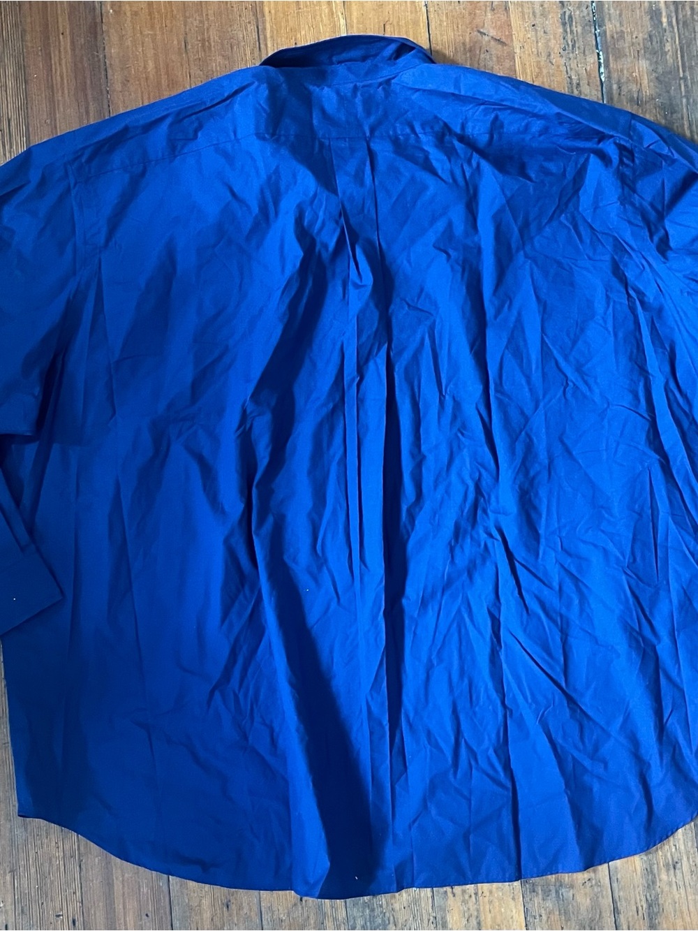 Ralph Lauren Navy Blue Button-Up Shirt with Yellow Pony Tag - Picture 5 of 5